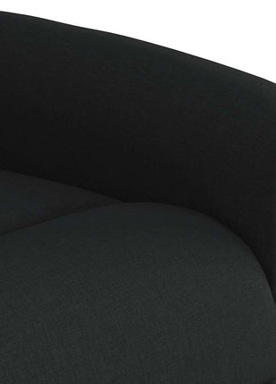 Fauteuil verstelbaar stof zwart