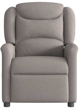 Fauteuil verstelbaar stof taupe