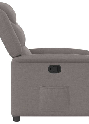 Fauteuil verstelbaar stof taupe