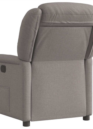 Fauteuil verstelbaar stof taupe