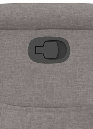Fauteuil verstelbaar stof taupe