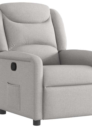 Fauteuil verstelbaar stof wolk grijs