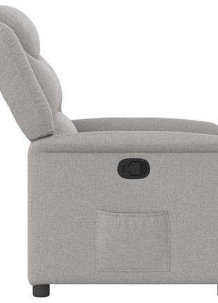 Fauteuil verstelbaar stof wolk grijs