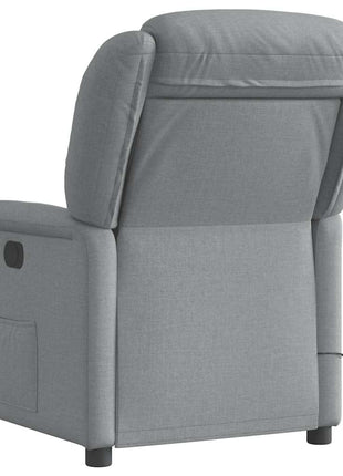 Massagestoel verstelbaar stof lichtgrijs