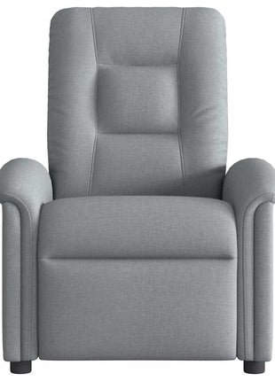 Fauteuil verstelbaar stof lichtgrijs
