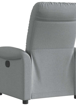 Fauteuil verstelbaar stof lichtgrijs