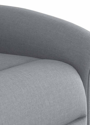 Fauteuil verstelbaar stof lichtgrijs