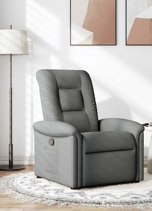 Fauteuil verstelbaar stof donkergrijs