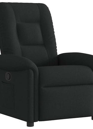 Fauteuil verstelbaar stof zwart