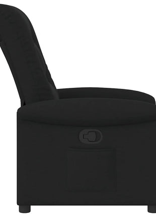 Fauteuil verstelbaar stof zwart