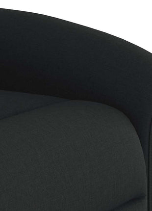 Fauteuil verstelbaar stof zwart