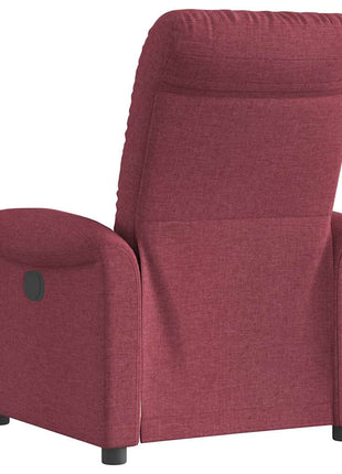 Fauteuil verstelbaar stof wijnrood