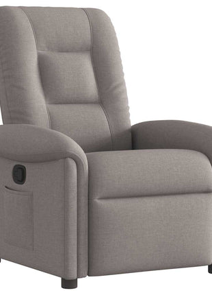 Fauteuil verstelbaar stof taupe