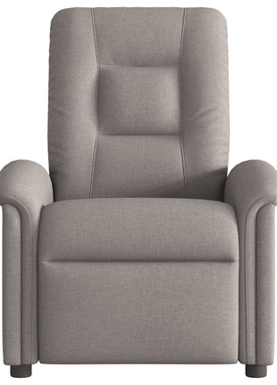 Fauteuil verstelbaar stof taupe