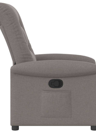 Fauteuil verstelbaar stof taupe