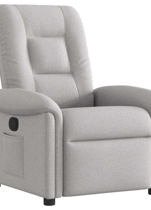 Fauteuil verstelbaar stof wolk grijs