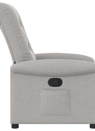 Fauteuil verstelbaar stof wolk grijs