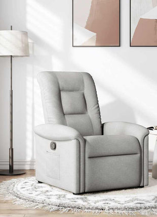 Fauteuil verstelbaar stof wolk grijs