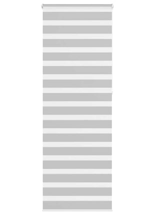 Zebra rolgordijn 80x230 cm stofbreedte 75,9 cm lichtgrijs