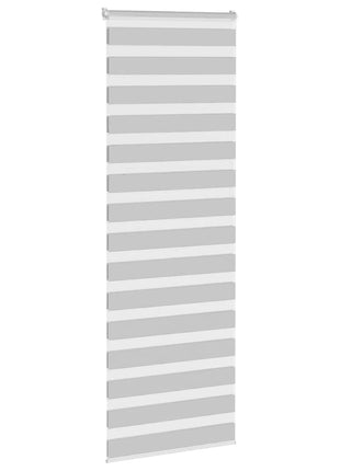 Zebra rolgordijn 80x230 cm stofbreedte 75,9 cm lichtgrijs