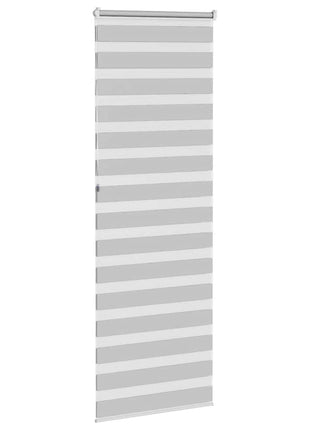 Zebra rolgordijn 80x230 cm stofbreedte 75,9 cm lichtgrijs