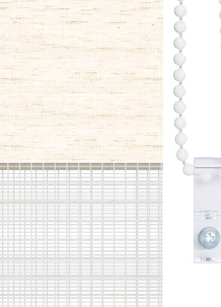 Zebra rolgordijn 65x100 cm stofbreedte 60,9 cm marmerbeige