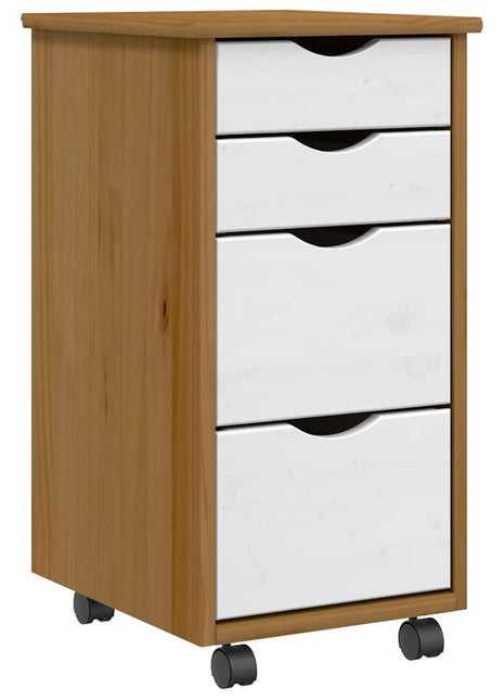 Ladekast Moss Verrijdbaar Massief Grenenhout