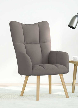 Relaxstoel stof taupe