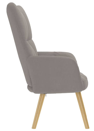 Relaxstoel stof taupe