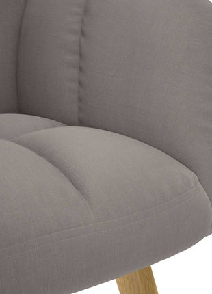 Relaxstoel stof taupe
