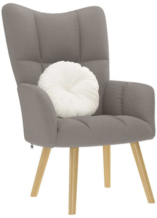 Relaxstoel stof taupe
