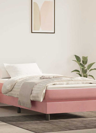 Pocketveringmatras 140X200X20 Cm Fluweel Roze