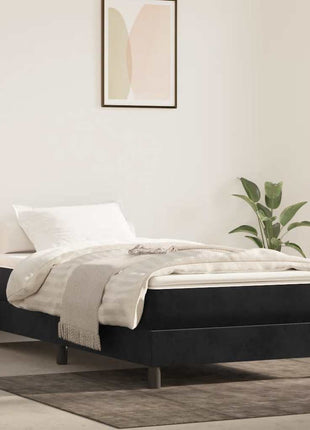 Pocketveringmatras 80X200X20 Cm Fluweel Zwart