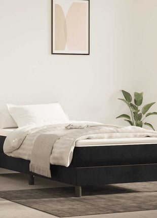 Pocketveringmatras 80X200X20 Cm Fluweel Zwart