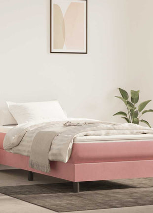 Pocketveringmatras 140X200X20 Cm Fluweel Roze