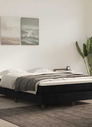 Pocketveringmatras 80X200X20 Cm Fluweel Zwart