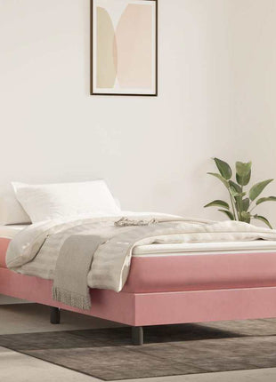 Pocketveringmatras 140X200X20 Cm Fluweel Roze