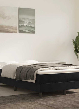 Pocketveringmatras 80X200X20 Cm Fluweel Zwart