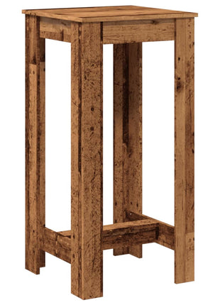 Bartafel 51x50x103,5 cm bewerkt hout oud houtkleurig