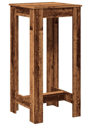 Bartafel 51x50x103,5 cm bewerkt hout oud houtkleurig