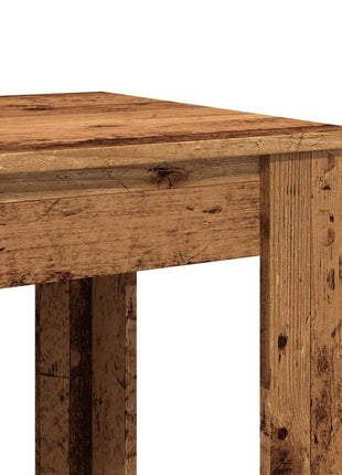 Bartafel 51x50x103,5 cm bewerkt hout oud houtkleurig