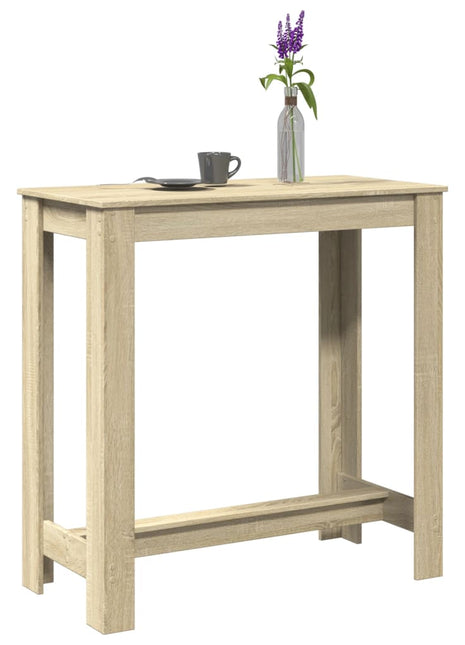 Bartafel 102x50x103,5 cm bewerkt hout sonoma eikenkleurig