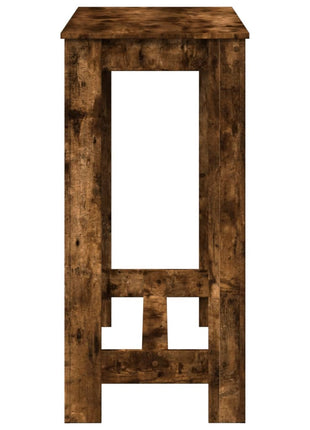 Bartafel 102x50x103,5 cm bewerkt hout gerookt eikenkleurig