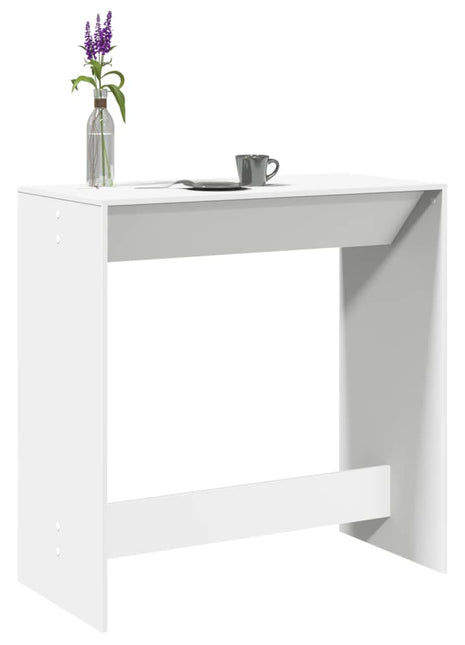 Bartafel 102x50x103,5 cm bewerkt hout wit