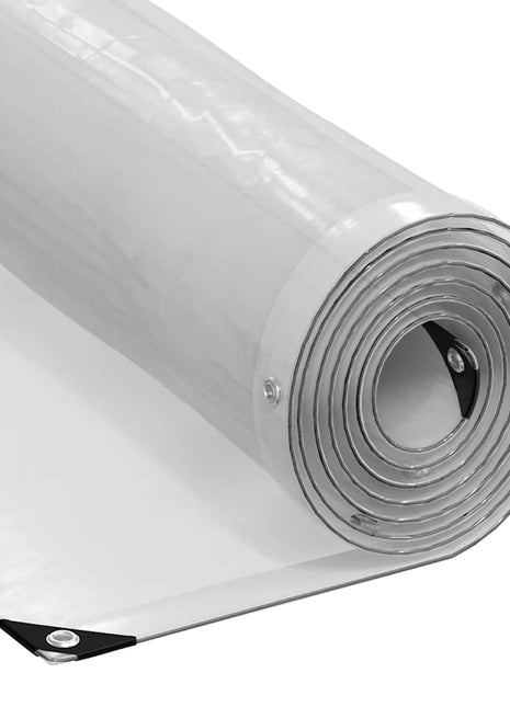 Plantenafdekking met zeilringen 1x10 m polyethyleen