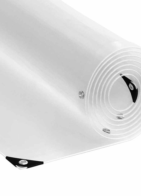 Plantenafdekking met zeilringen 2x10 m PVC