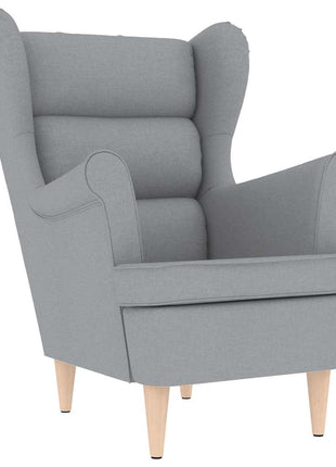 Fauteuil 74x84x100 cm stof lichtgrijs
