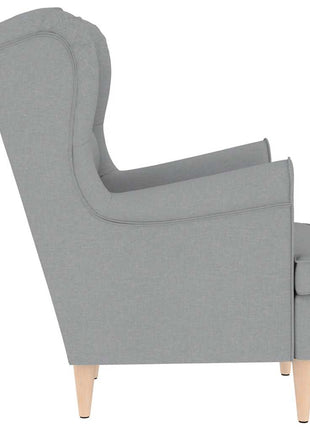Fauteuil 74x84x100 cm stof lichtgrijs