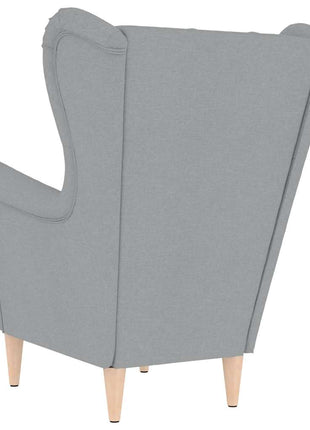 Fauteuil 74x84x100 cm stof lichtgrijs