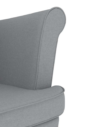 Fauteuil 74x84x100 cm stof lichtgrijs